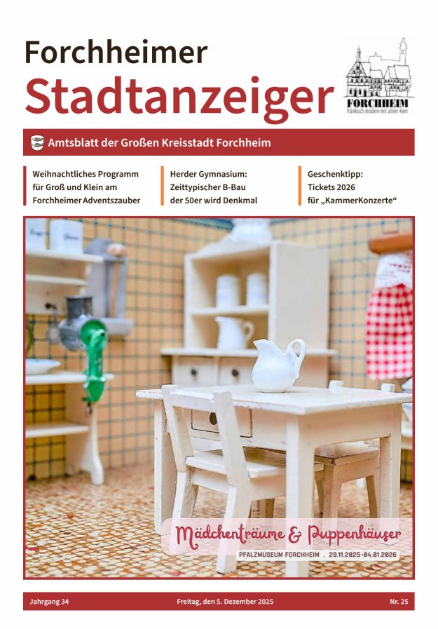 Forchheimer Stadtanzeiger Titelblatt 25/2025