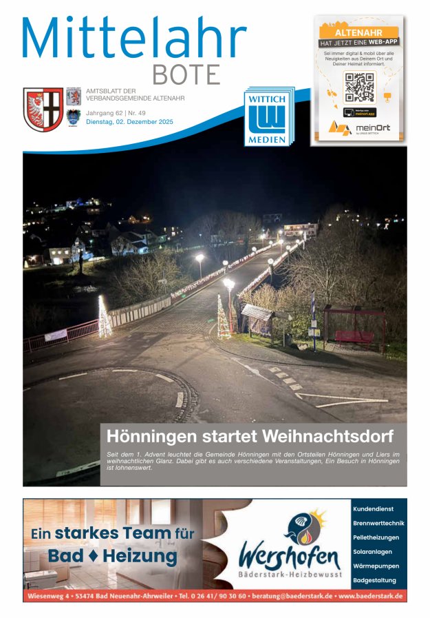 Mittelahr Bote Titelblatt 49/2025