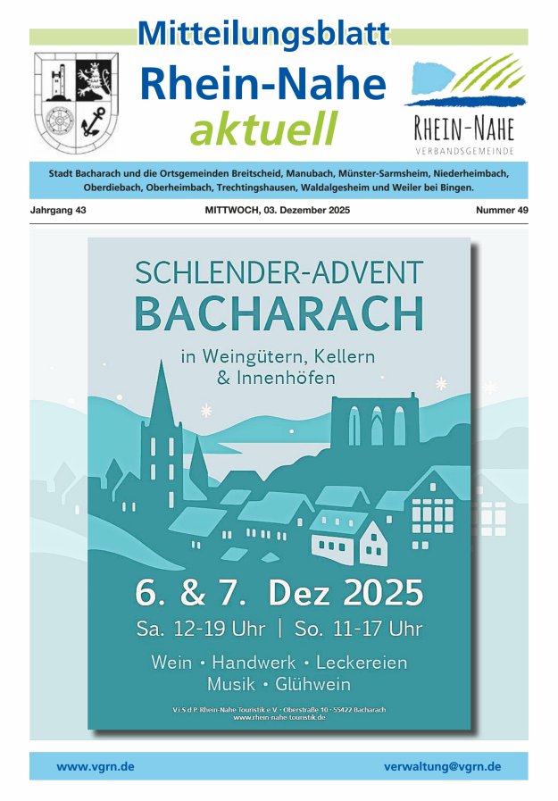 Rhein-Nahe aktuell Titelblatt 49/2025