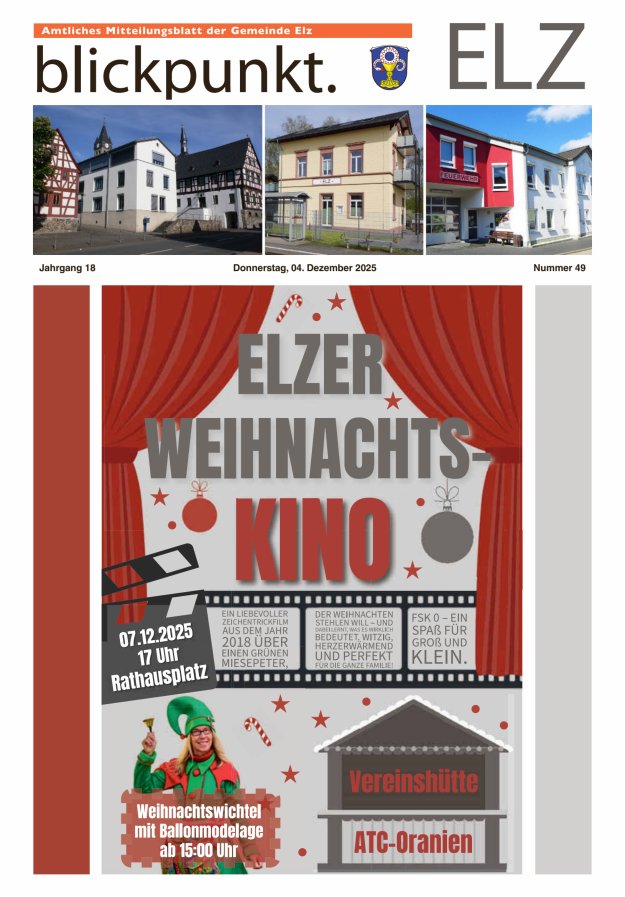 Blickpunkt Elz Titelblatt 49/2025