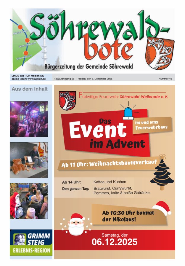 Söhrewaldbote Titelblatt 49/2025
