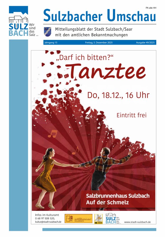Sulzbacher Umschau Titelblatt 49/2025