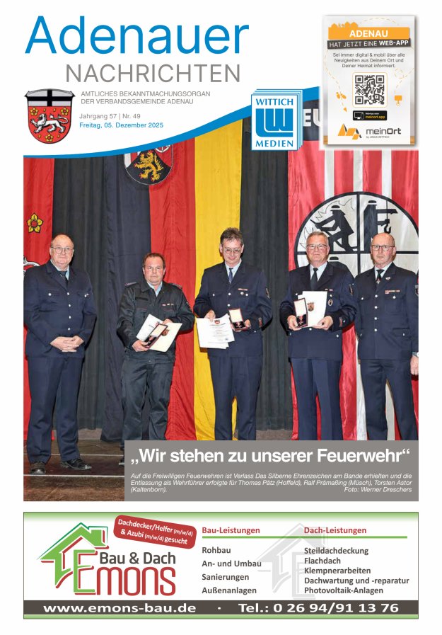 Adenauer Nachrichten Titelblatt 49/2025