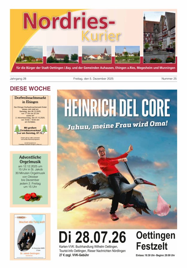 NordRies-Kurier Titelblatt 25/2025