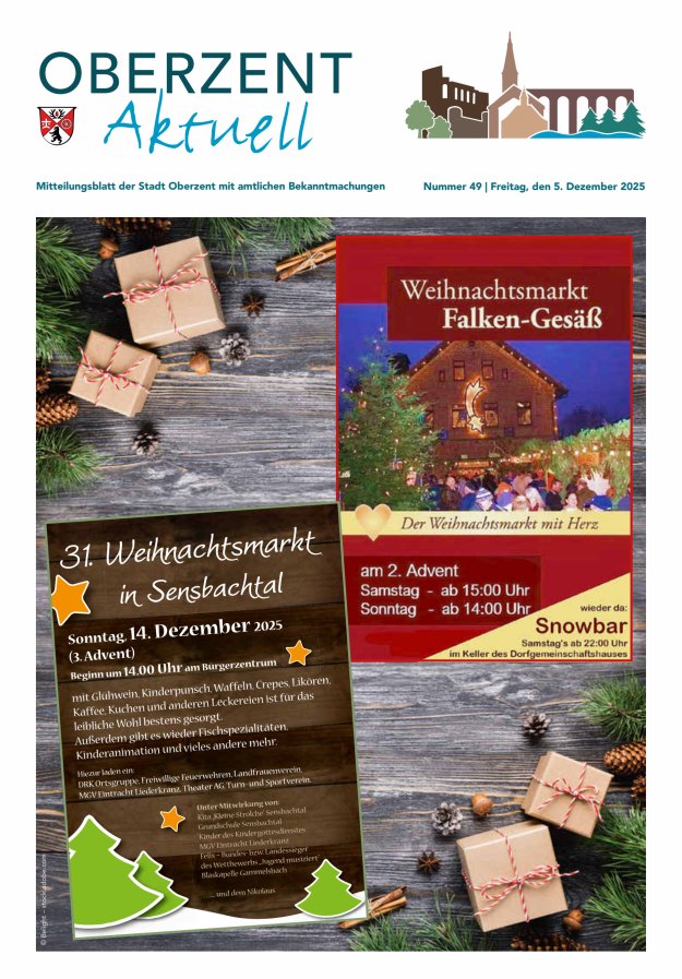 Oberzent aktuell Titelblatt 49/2025