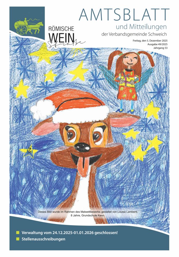 Amtsblatt VG Schweich Titelblatt 49/2025