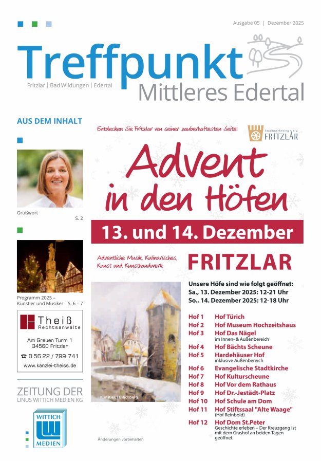 Treffpunkt Mittleres Edertal Titelblatt 05/2025
