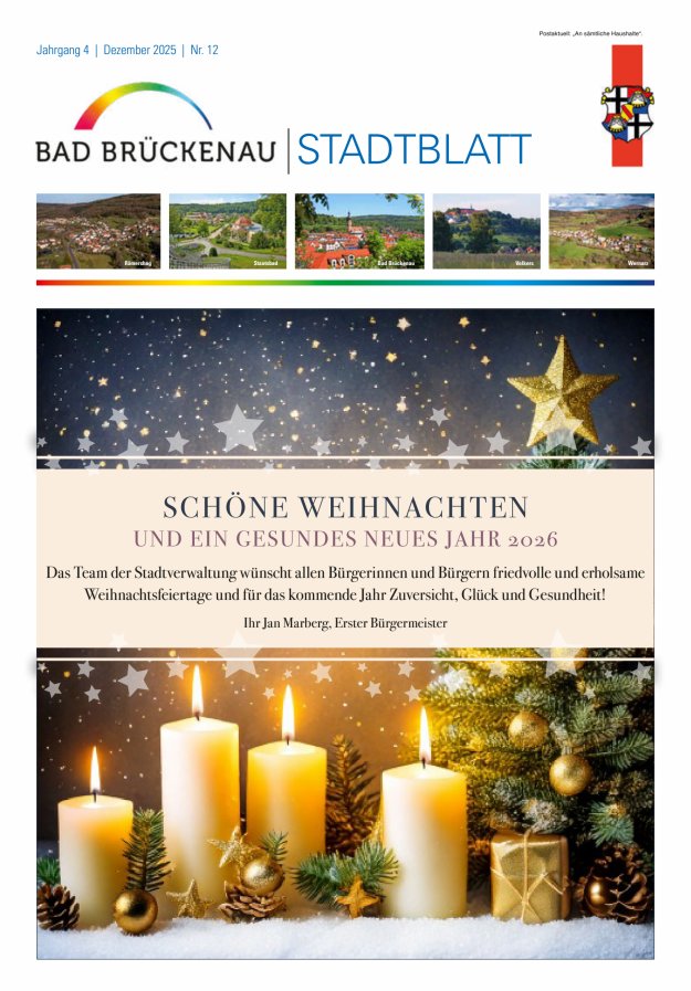 Stadtblatt Bad Brückenau Titelblatt 12/2025