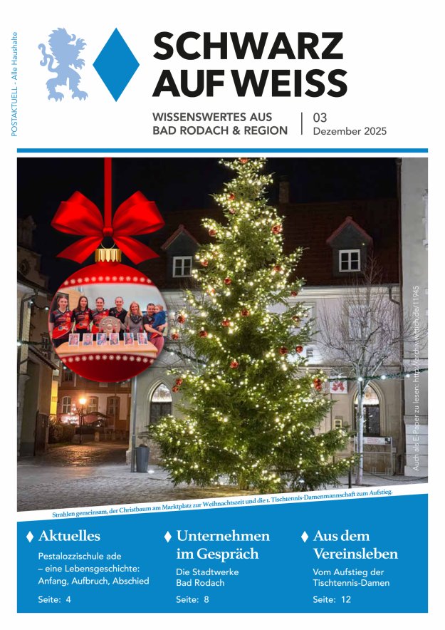 Schwarz auf Weiß Titelblatt 03/2025