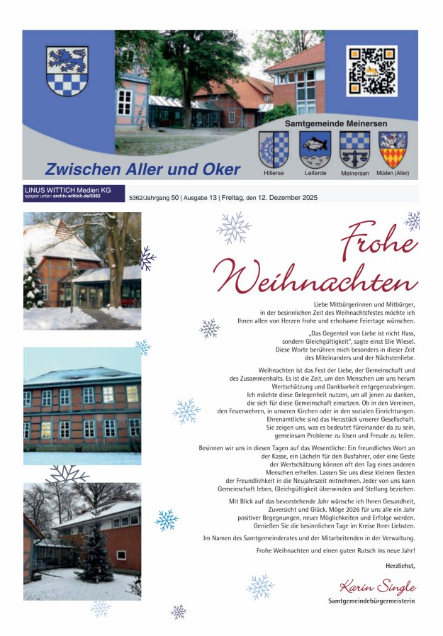 Zwischen Aller und Oker Titelblatt 13/2025