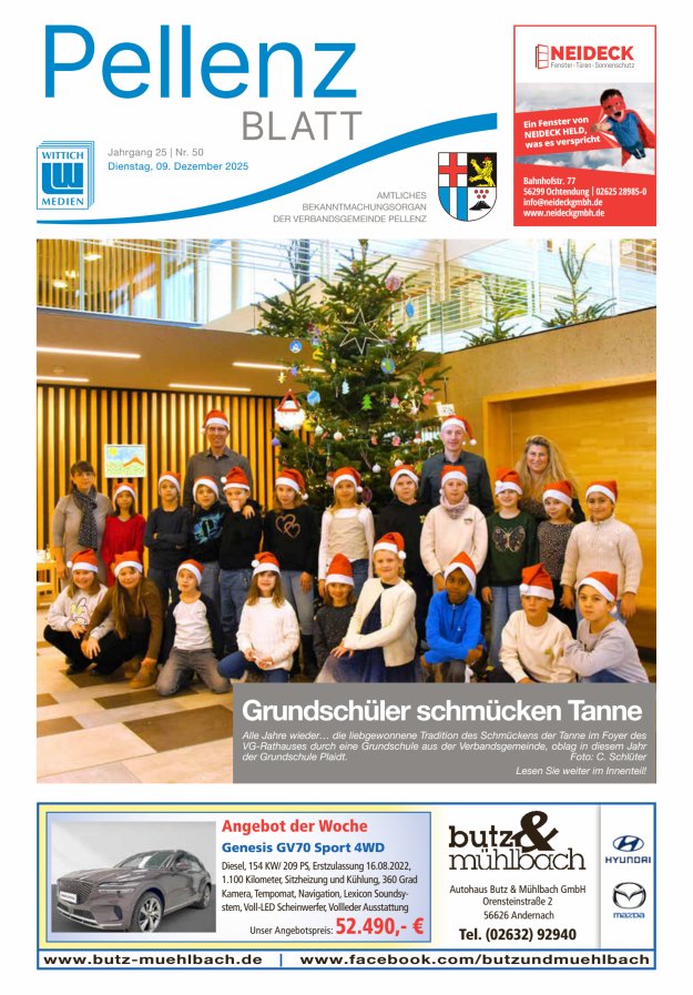 Pellenzblatt Titelblatt 50/2025