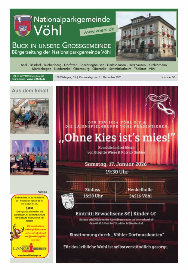 Blick in unsere Grossgemeinde Titelblatt 50/2025