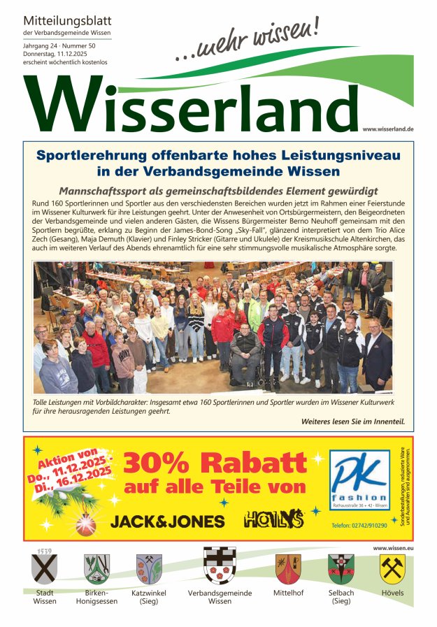 Mitteilungsblatt Wissen - Wisserland...mehr wissen! Titelblatt 50/2025