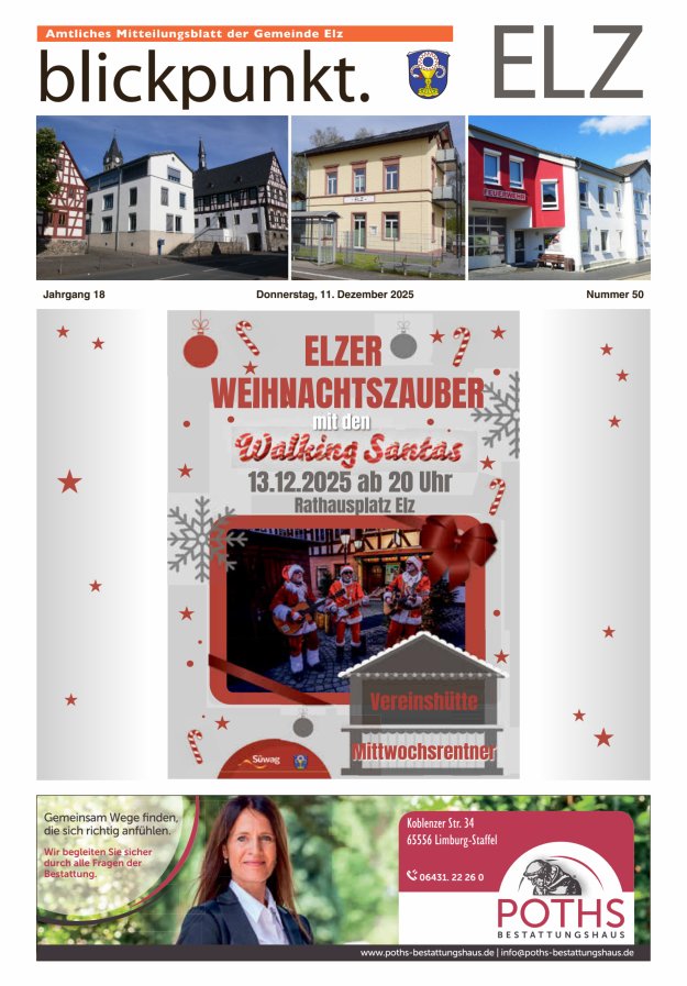 Blickpunkt Elz Titelblatt 50/2025