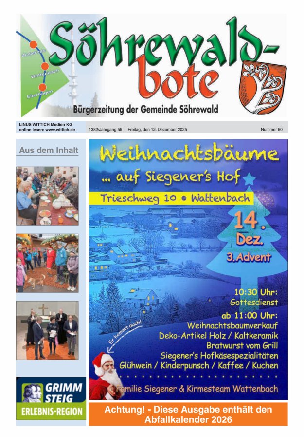 Söhrewaldbote Titelblatt 50/2025