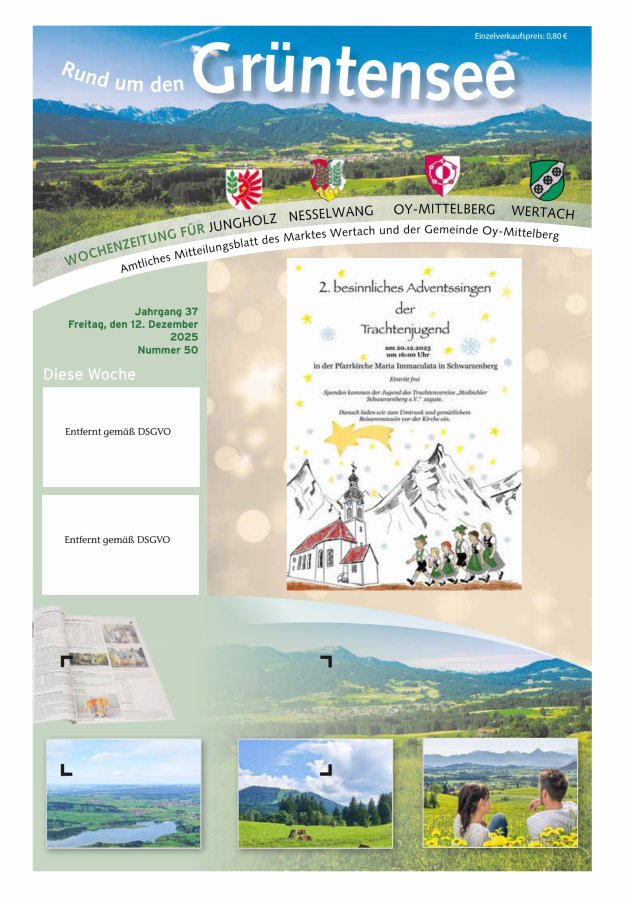 Rund um den Grüntensee Titelblatt 50/2025
