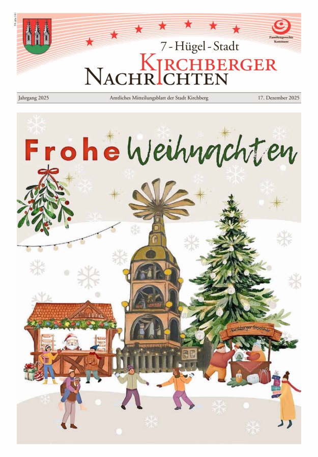 Kirchberger Nachrichten Titelblatt 12/2025
