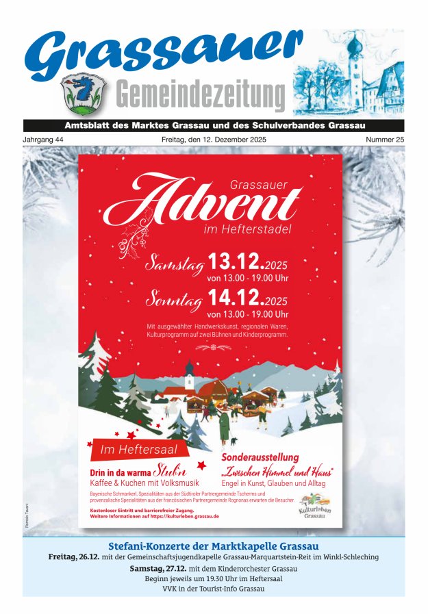 Grassauer Gemeindezeitung Titelblatt 25/2025
