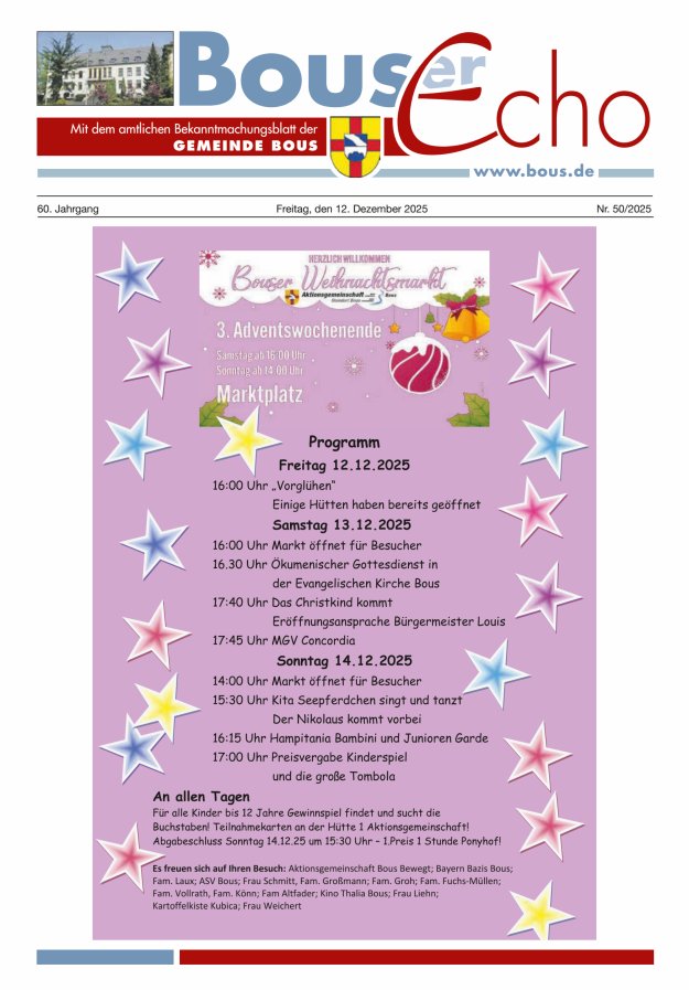 Bouser Echo Titelblatt 50/2025