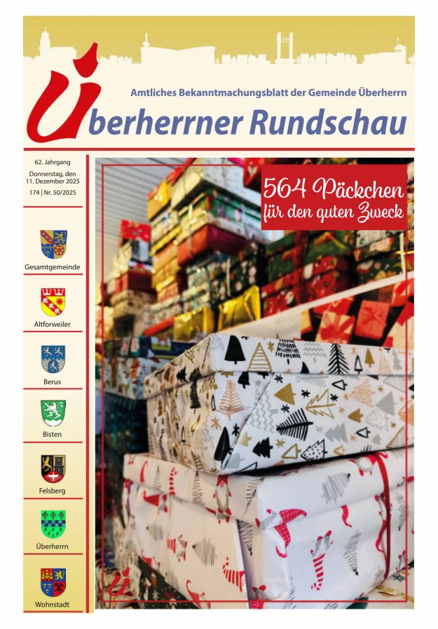 Überherrner Rundschau Titelblatt 50/2025