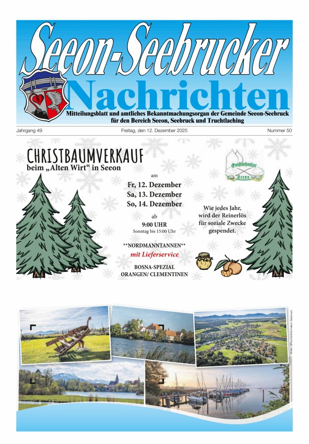 Seeon-Seebrucker Nachrichten Titelblatt 50/2025