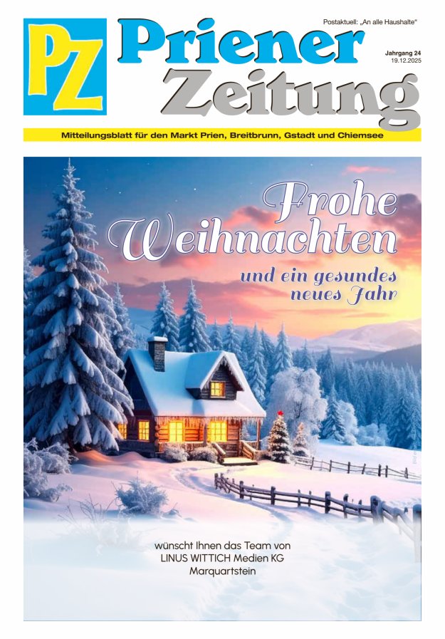 Priener Zeitung Titelblatt 12/2025