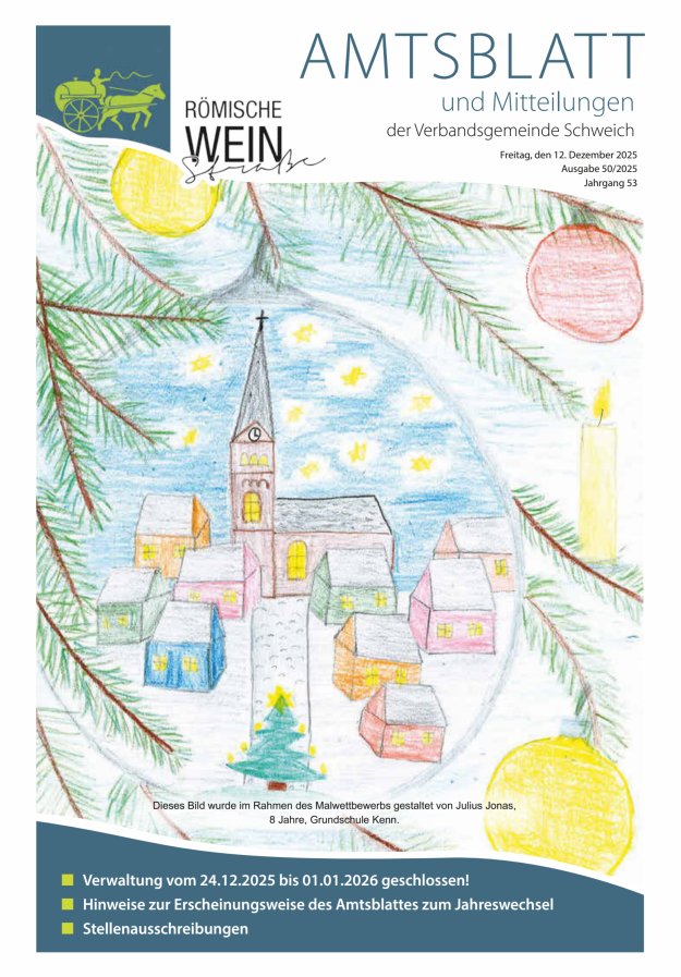 Amtsblatt VG Schweich Titelblatt 50/2025