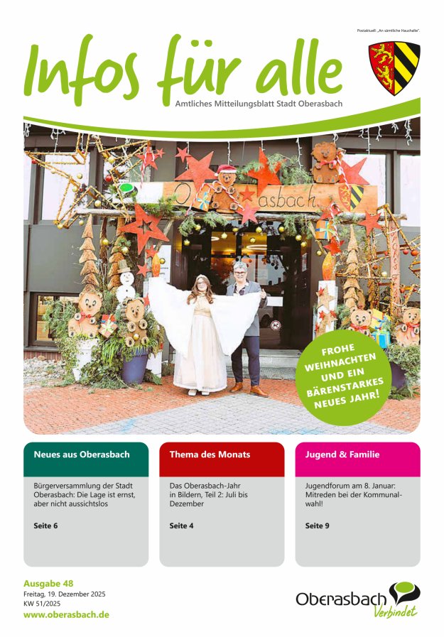 Stadt Oberasbach Titelblatt 48/2025