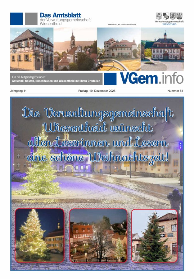 Wiesentheid Titelblatt 51/2025