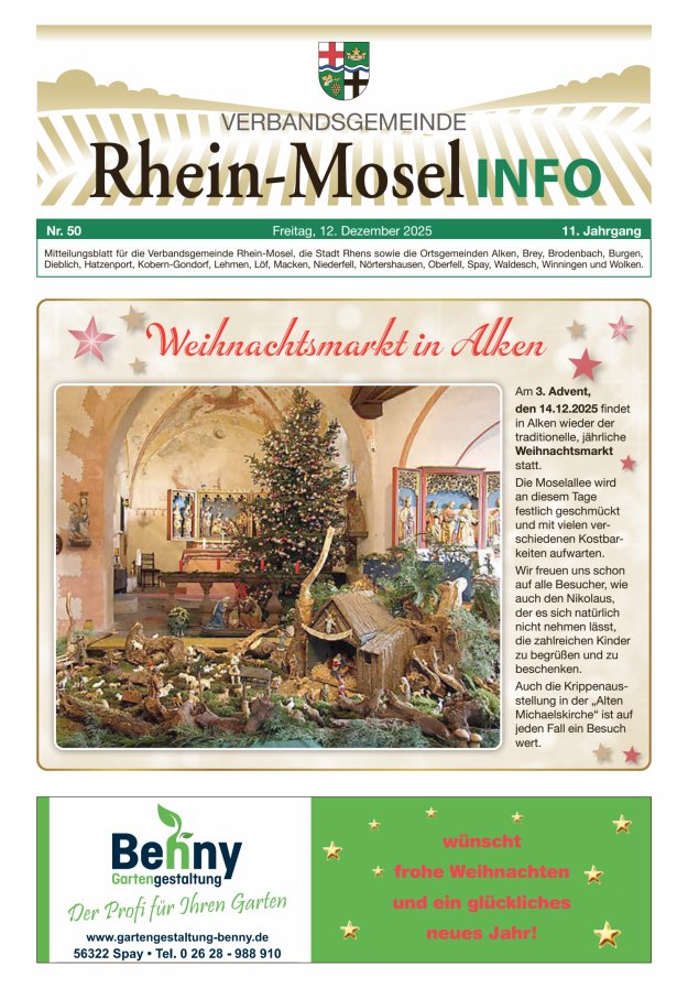 Rhein-Mosel Info Titelblatt 50/2025