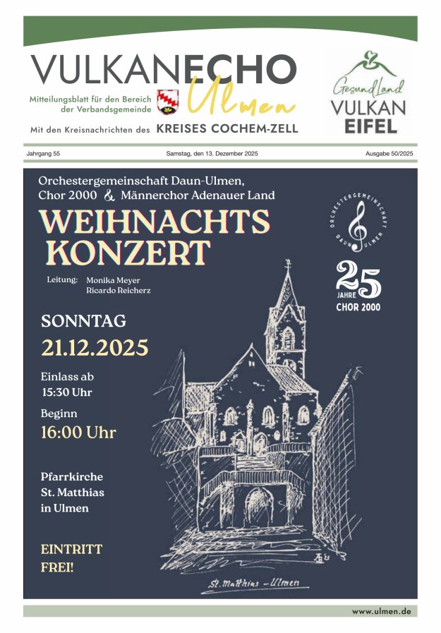 Vulkan Echo VG Ulmen Titelblatt 50/2025