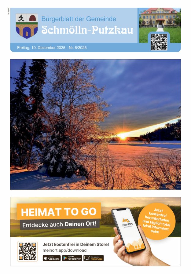 Bürgerblatt der Gemeinde Schmölln-Putzkau Titelblatt 06/2025