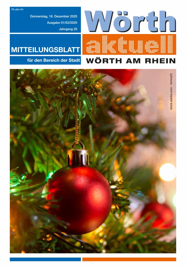 Wörth aktuell Titelblatt 51/2025