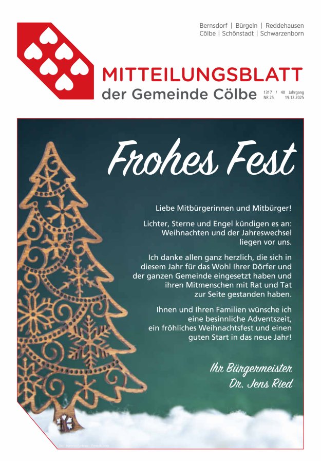 Cölbe Titelblatt 25/2025