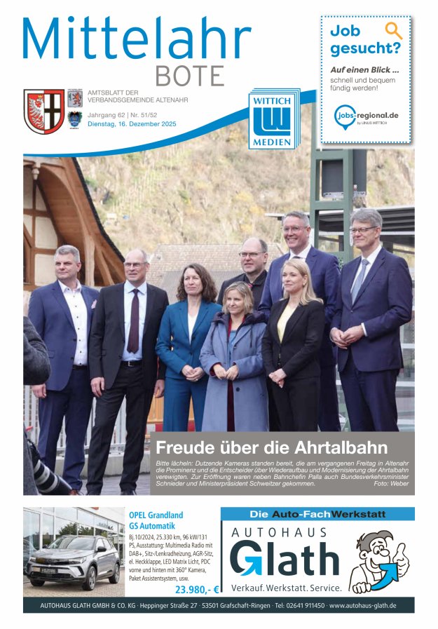Mittelahr Bote Titelblatt 51/2025