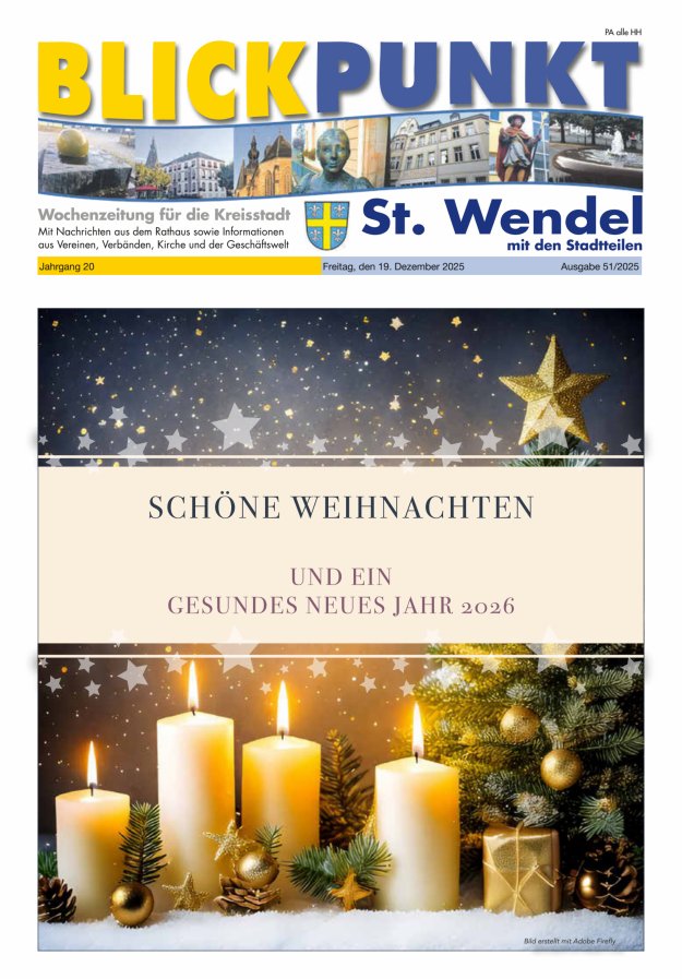 Blickpunkt St Wendel Titelblatt 51/2025