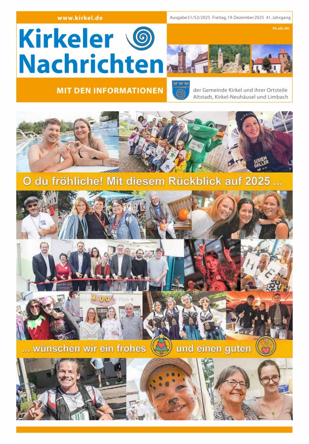 Kirkeler Nachrichten Titelblatt 51/2025
