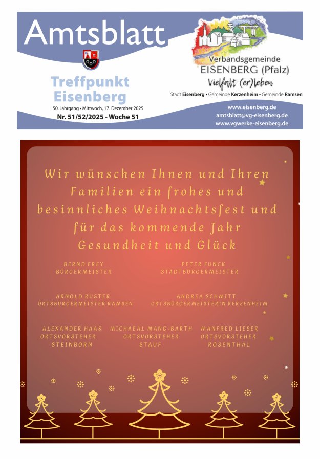Treffpunkt Eisenberg Titelblatt 51/2025