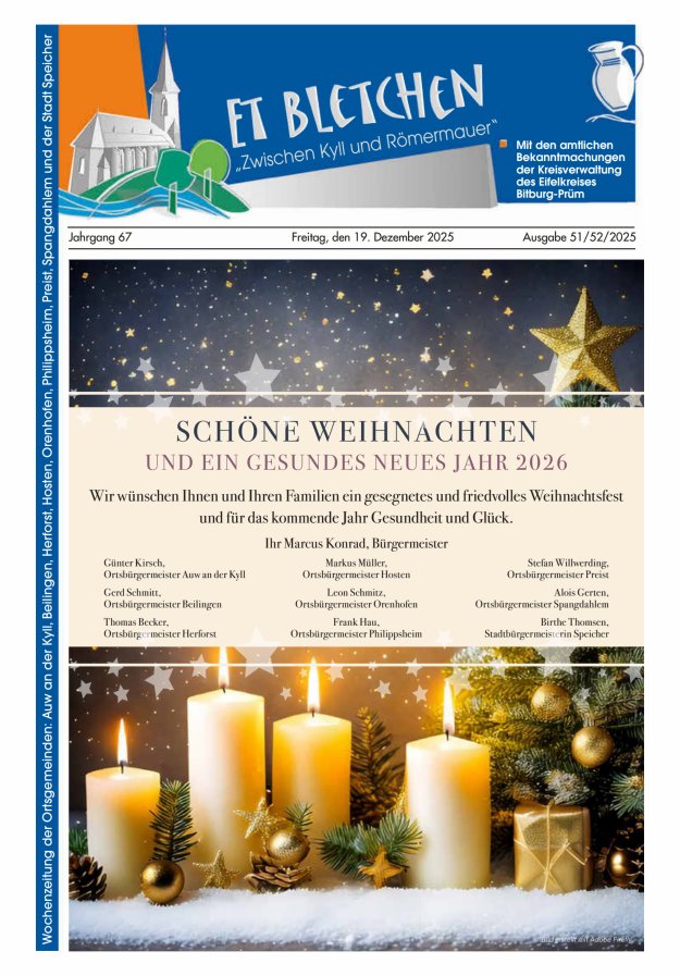 Et Bletchen VG Speicher Titelblatt 51/2025