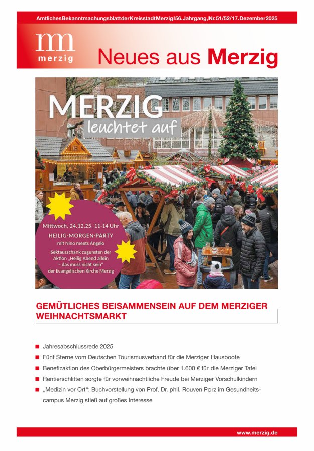Neues aus Merzig Titelblatt 51/2025