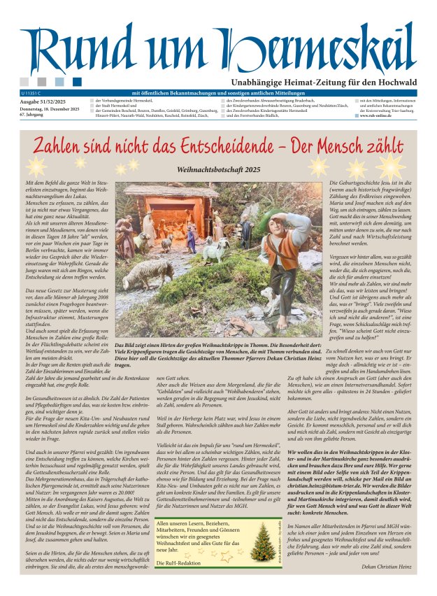 Rund um Hermeskeil Titelblatt 51/2025