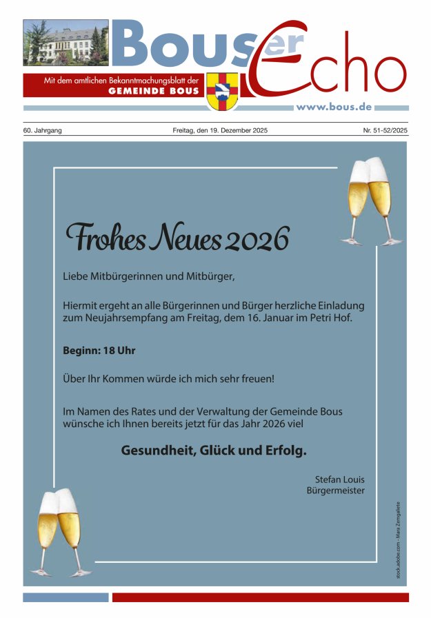 Bouser Echo Titelblatt 51/2025