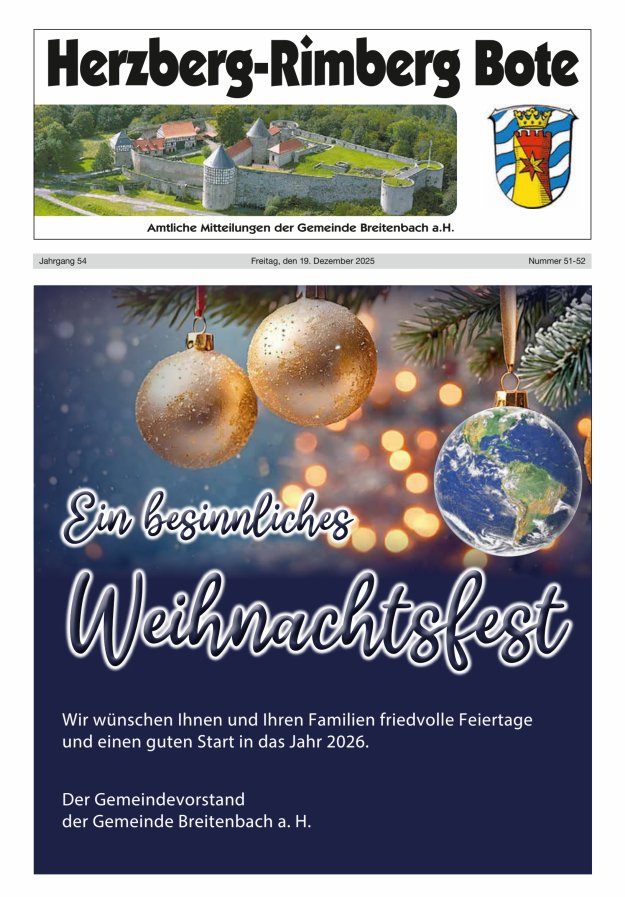 Herzberg-Rimberg Bote Titelblatt 51/2025