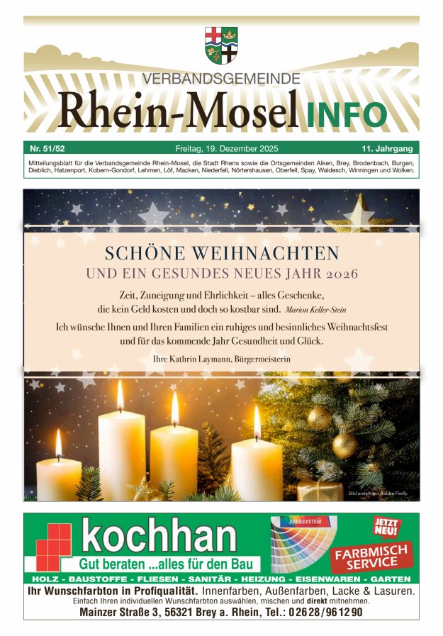 Rhein-Mosel Info Titelblatt 51/2025