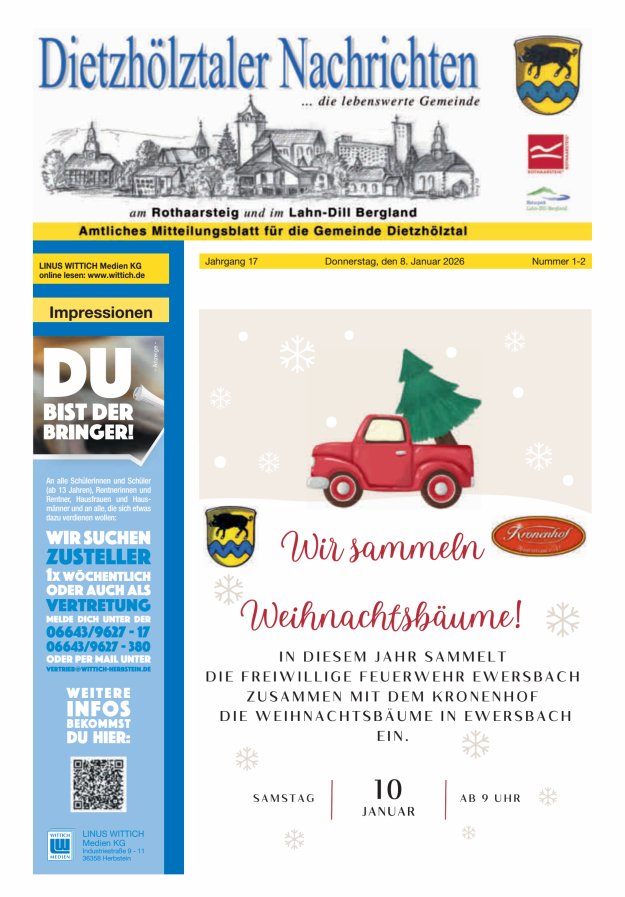 Dietzhölztaler Nachrichten Titelblatt 02/2026