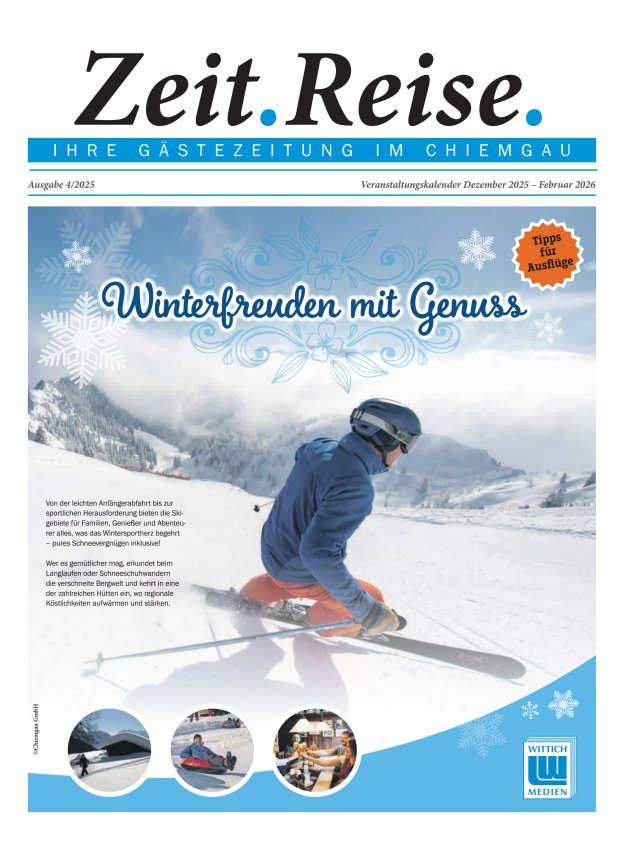 Zeit.Reise. Gästezeitung Chiemgau Titelblatt 20/2025
