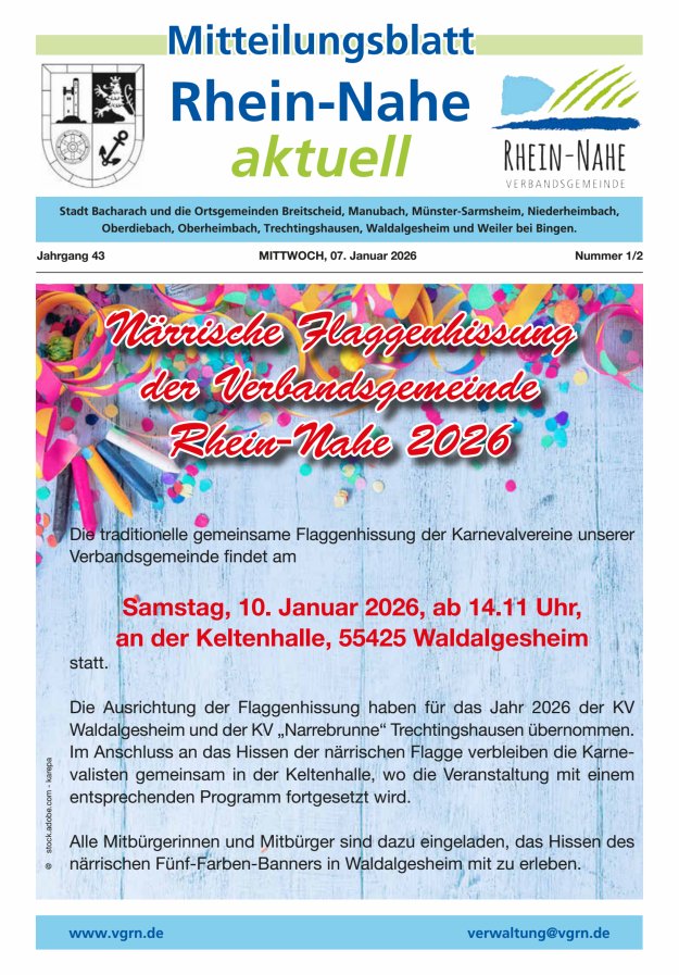 Rhein-Nahe aktuell Titelblatt 02/2026