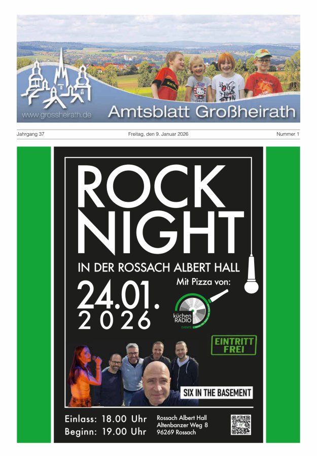 Amtsblatt Großheirath Titelblatt 01/2026