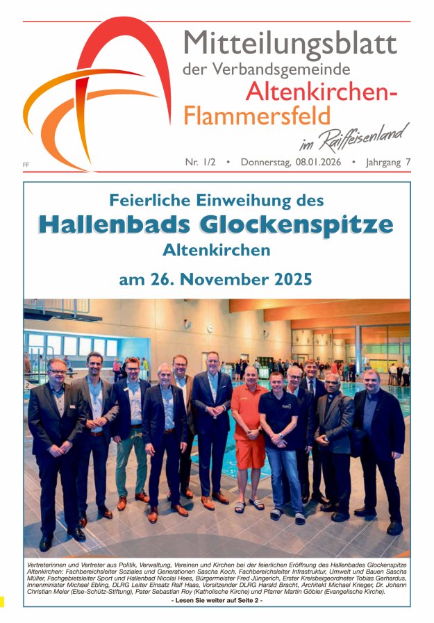 Mitteilungsblatt Verbandsgemeinde Altenkirchen-Flammersfeld Ausg Flammersfeld Titelblatt 02/2026