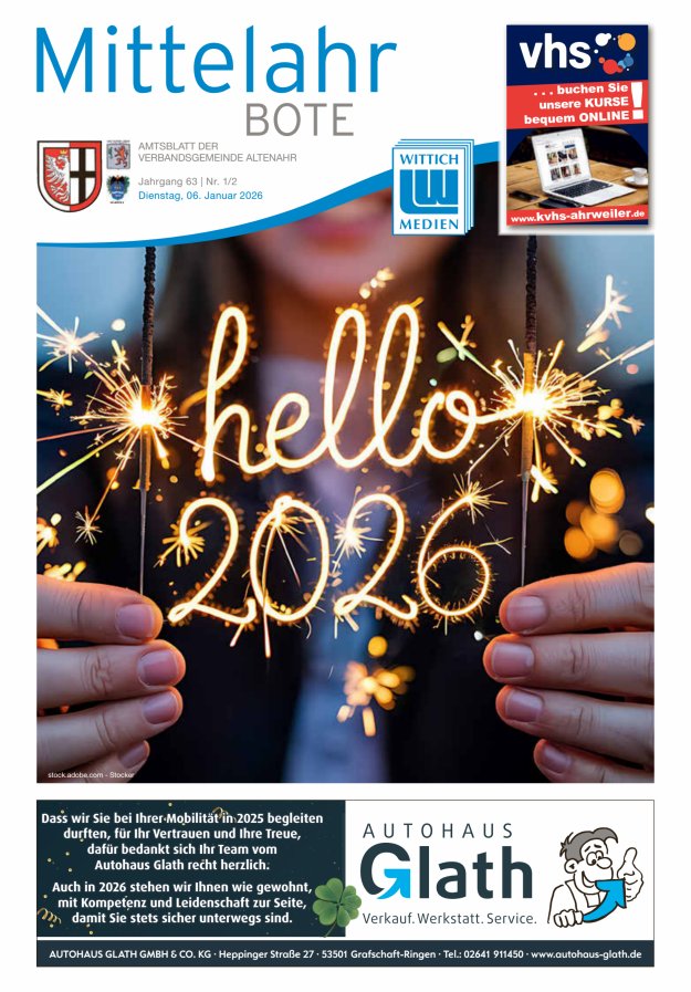 Mittelahr Bote Titelblatt 02/2026